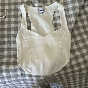 Aritzia corset sweater tank